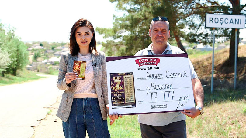 Un bărbat din Anenii Noi a câștigat la loterie 77.777 de lei Ⓟ