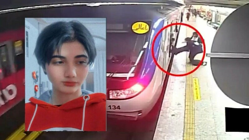 O fată din Iran, bătută de poliție din cauza hijabului
