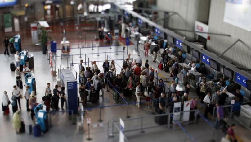 Scandal în aeroport. Un bărbat a lovit o femeie gravidă