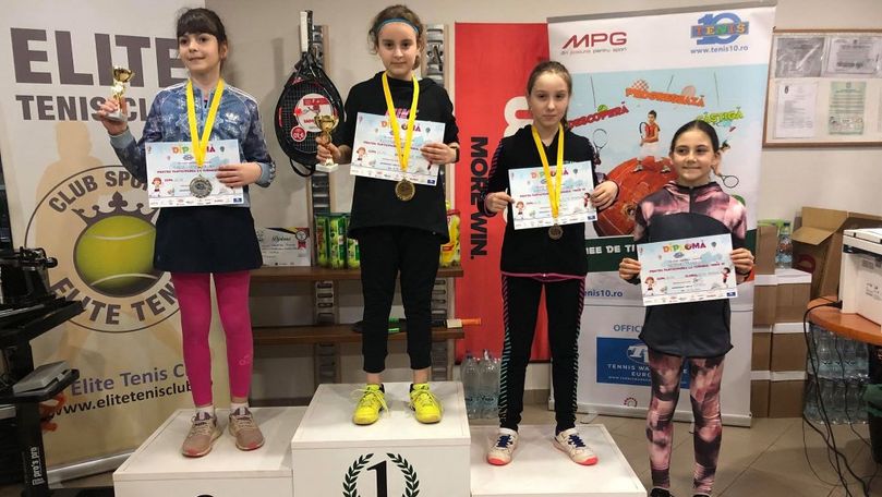 Trei copii din Moldova, campioni la Cupa Elite Tenis de la București