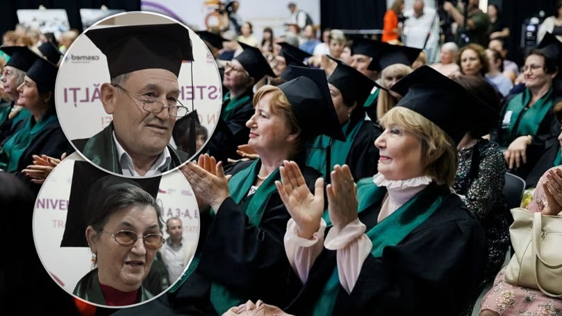 Pensionarii au revenit la universitate: Peste 60 de seniori au absolvit