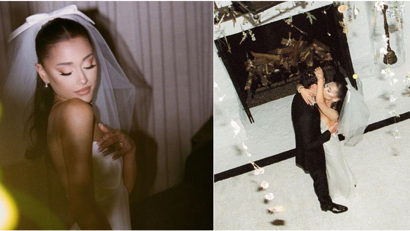 Cum arată Ariana Grande în rochie de mireasă: Nunta a avut loc în mai