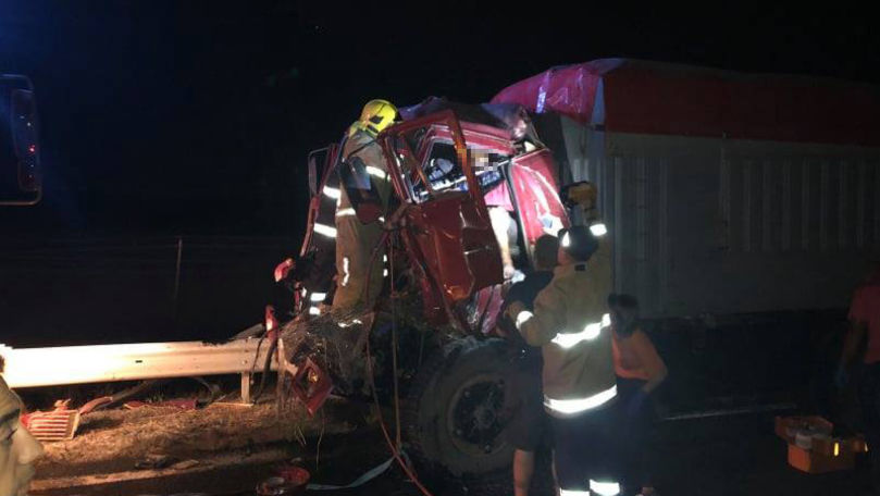 Accident grav la Căușeni: Un tânăr a rămas blocat între fiarele unui TIR