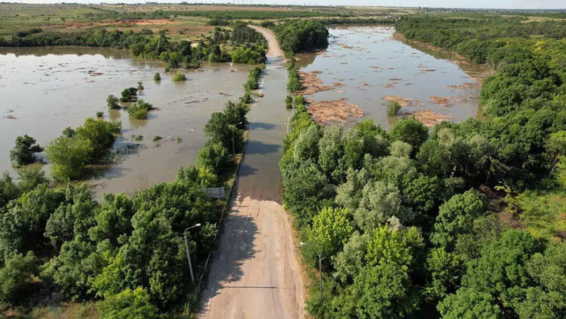 Imagini din regiunea Herson, afectată de inundații