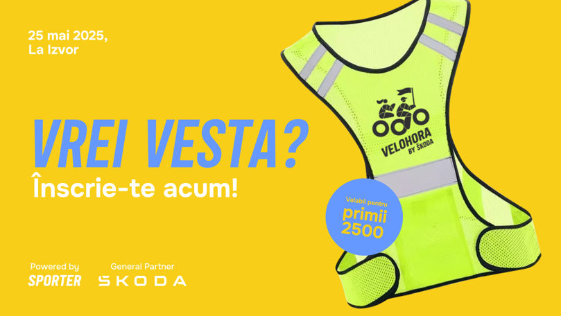VeloHora 2025 by Škoda: Înregistrează-te și ia-ți vesta gratuit Ⓟ