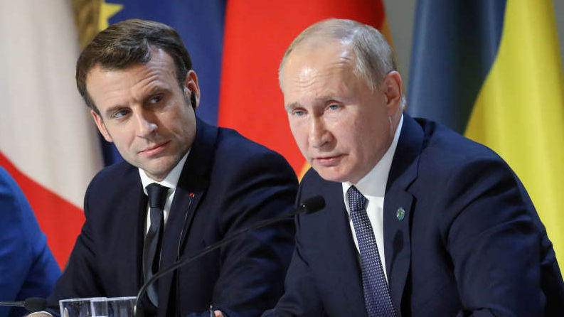 Macron i-a cerut lui Putin retragerea armelor de la Zaporojie