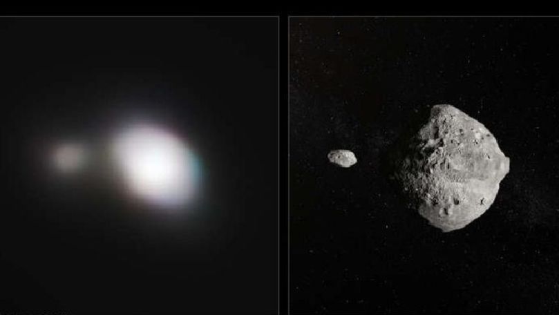 Un asteroid mare şi mica sa lună au trecut prin apropierea Pământului