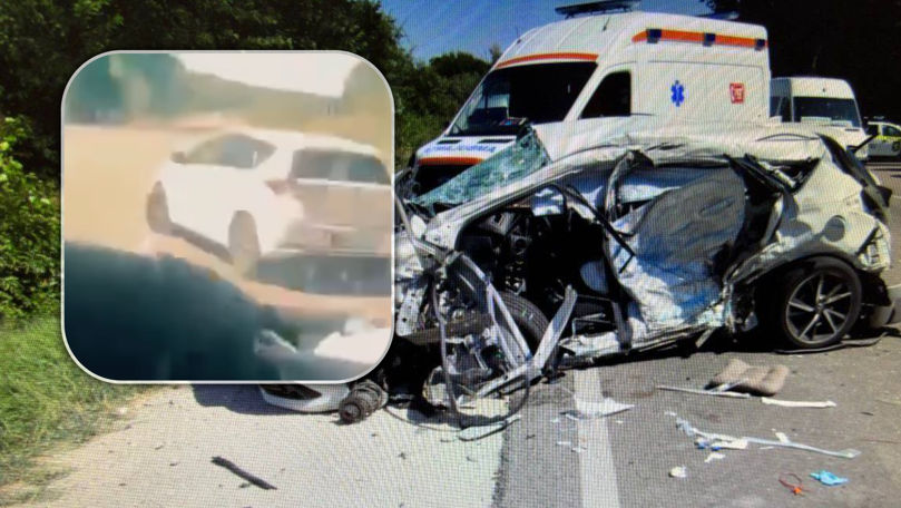 Accidentul mortal de la Strășeni, filmat din microbuzul implicat