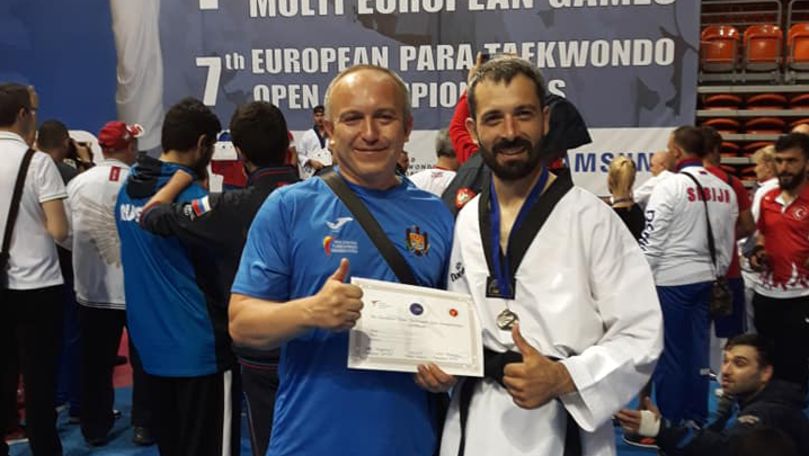 Petru Cataraga a devenit vicecampion European la para-taekwondo