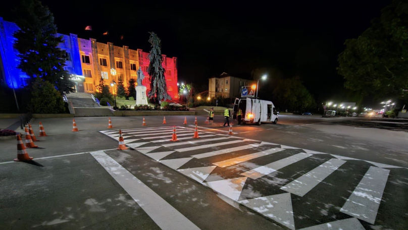 Marcaje rutiere noi pe mai multe străzi din orașul Cimișlia