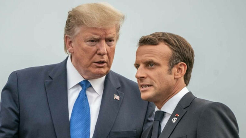 Un microfon a surprins o discuție interesantă între Trump și Macron