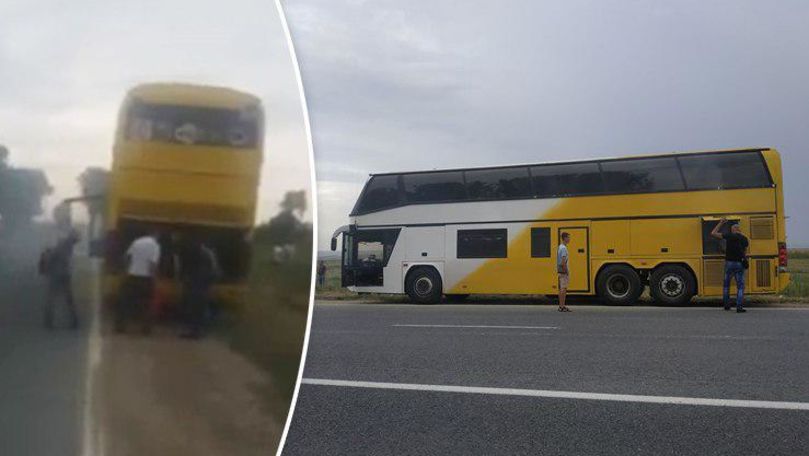 Un autocar cu moldoveni ar fi luat foc în drum spre mare