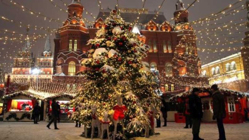 Feerie la Moscova, de Crăciun. Autoritățile au cheltuit sume record