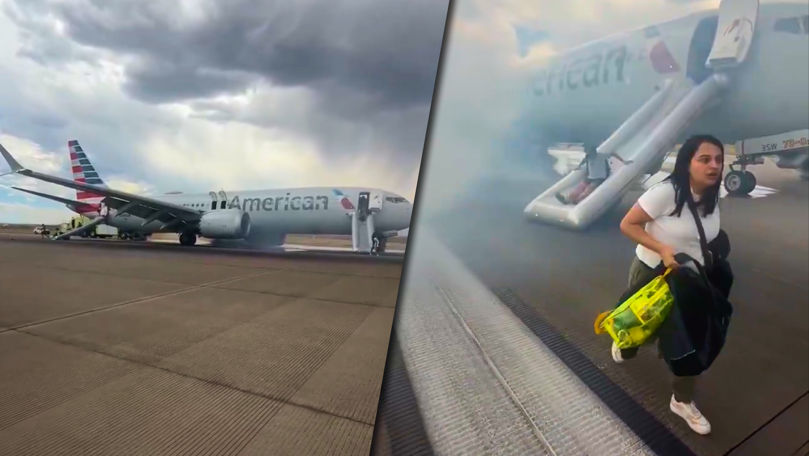 Nou incident aviatic: Pasagerii, evacuați după ce avionul a luat foc