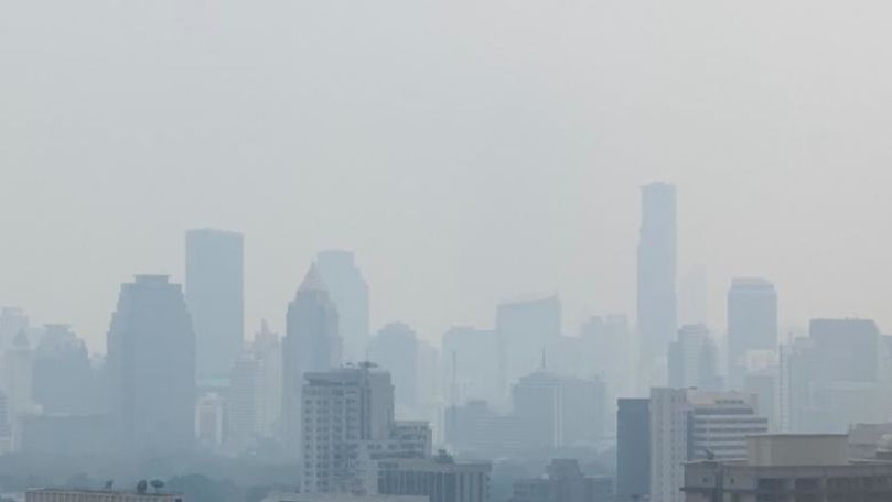 Oraşul care aproape că nu se mai vede din cauza poluării