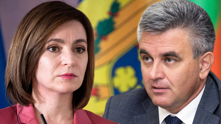 Вадим Красносельский призвал Молдовы Майю Санду к переговорам. Коллаж Point.md.