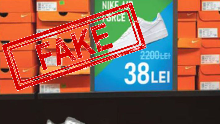 O nouă escrocherie întâlnită în mediul online: Nike la 38 de lei