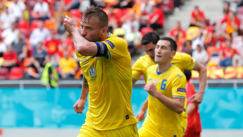 EURO 2020: Ucraina a câștigat meciul din România cu Macedonia de Nord