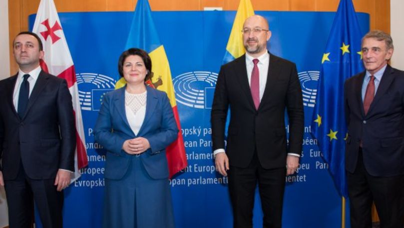 Члены Ассоциированного трио провели диалог с председателем Европарламента.