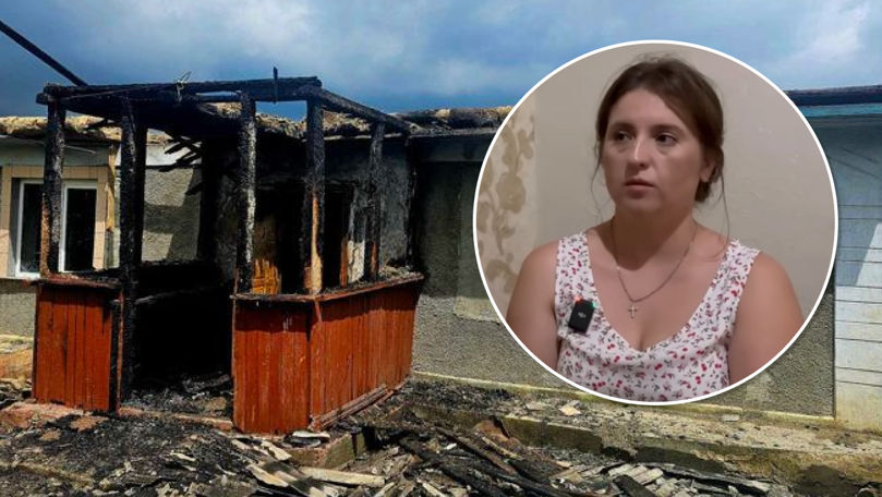 Au rămas pe drumuri după ce casa le-a ars: Povestea unei mame cu 4 copii