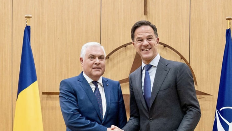 Sprijinul NATO pentru R. Moldova, discutat de Angel Tîlvăr și Mark Rutte