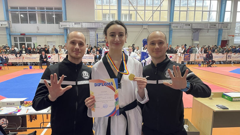 Porcescu, a zecea oară titlul de campioană a Moldovei la Taekwondo