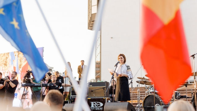 Sandu, la Marșul Suveranității: O Moldovă dreaptă și liberă este în UE