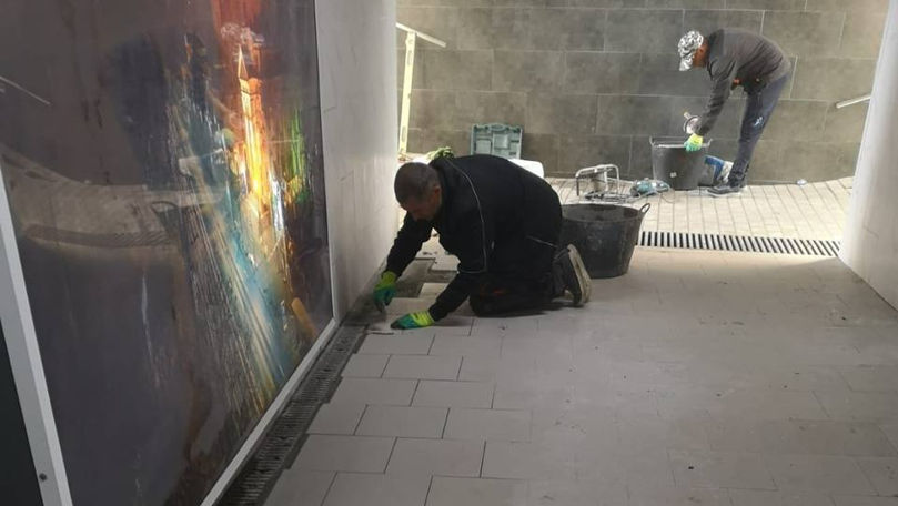 Lucrări de reparație la o subterană. Ceban: Refacem ce a fost vandalizat