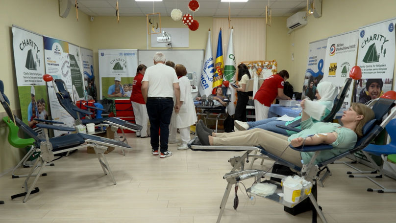 Recunoștință care salvează vieți: Refugiații din Moldova donează sânge