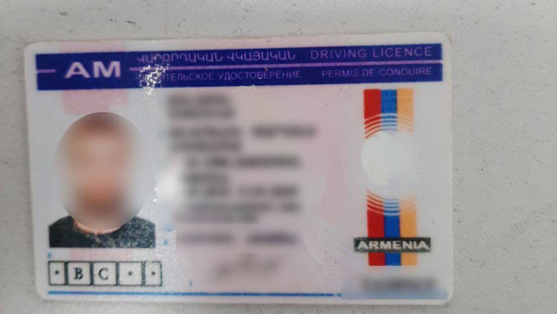 Un armean, prins la frontiera de stat cu un permis fals