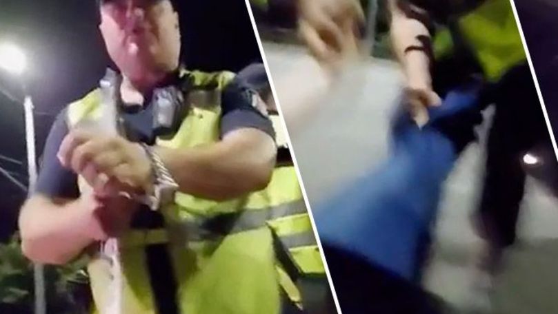 Un şofer, filmat cum loveşte cu piciorul un polițist: Ce s-a întâmplat