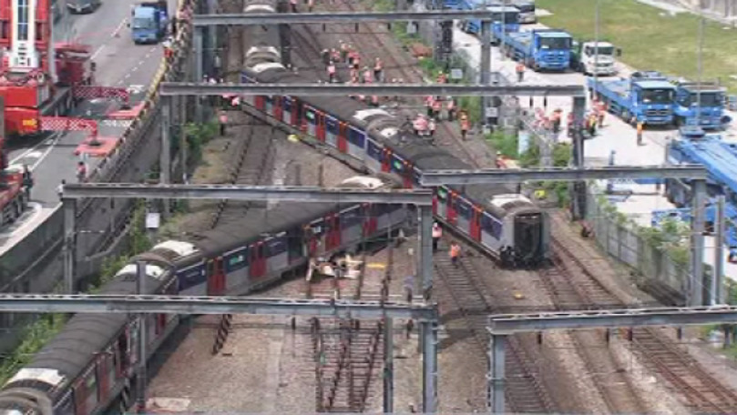 Tren deraiat în Hong Kong: Sunt mai multe victime