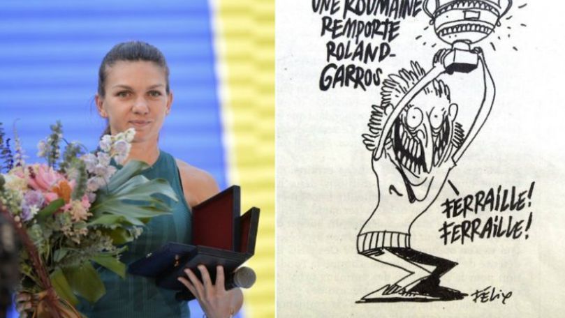 Replica redactorului-şef al Charlie Hebdo la caricatura cu Simona Halep