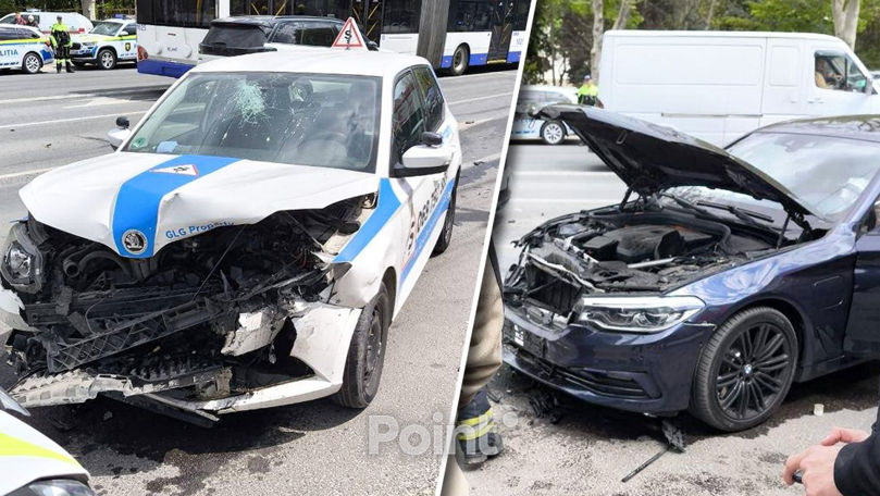 Un instructor, rănit în urma accidentului cu implicarea unei mașini a școlii auto: Poliția a demarat o anchetă.