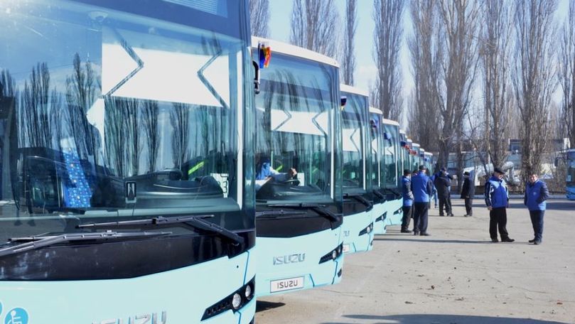Ultimele 6 autobuze noi, distribuite pe rutele din Chișinău