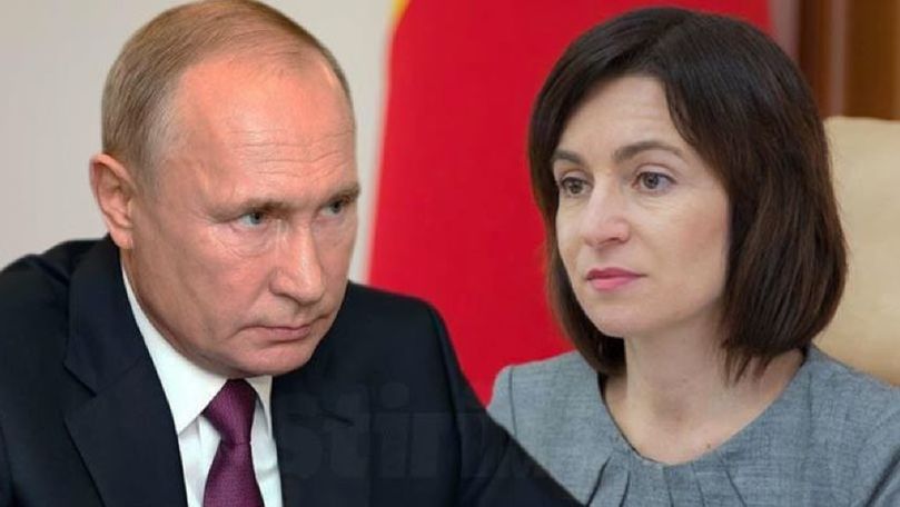 Putin, mesaj pentru Maia Sandu cu prilejul sărbătorilor de iarnă
