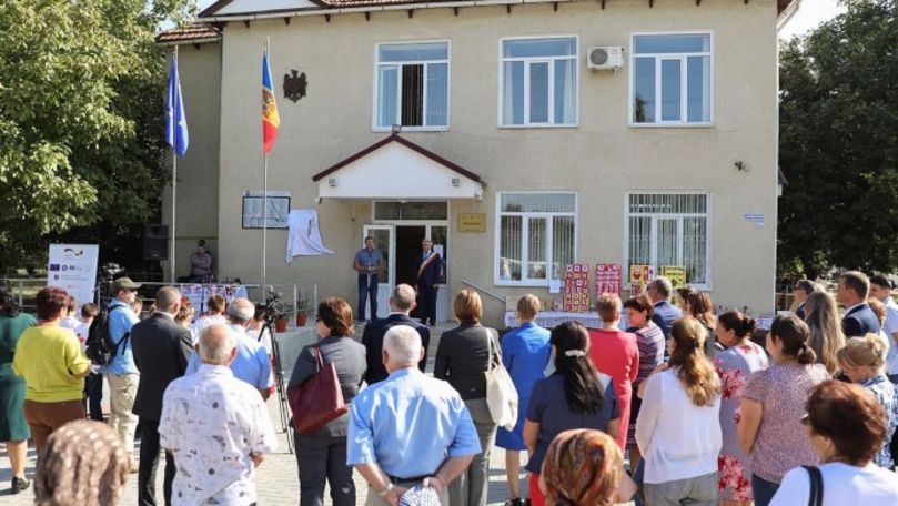 Sistem centralizat de canalizare, inaugurat într-un sat din Cahul