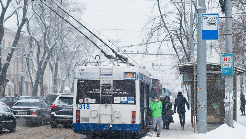 Autorități: Cum circulă transportul public în Chișinău la această oră