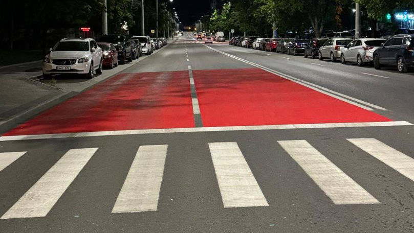 Un nou marcaj rutier în cele mai aglomerate intersecții din Chișinău