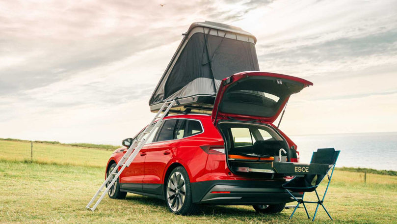 Skoda prezintă Enyaq FestEVal, un exemplar unicat transformat în camper