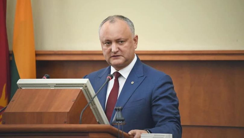 Dodon acuză un ziar din România că atentează la statalitatea R. Moldova