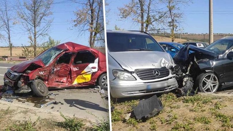 Accident de groază în Chișinău: Un mort și 2 răniți. Primele imagini
