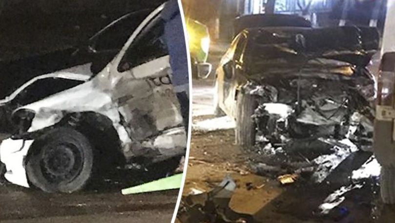 Accident în Capitală: 4 mașini avariate și un șofer dus la spital