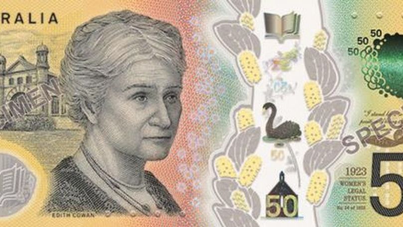 Greșeală, descoperită pe bancnotele de 50 de dolari din Australia