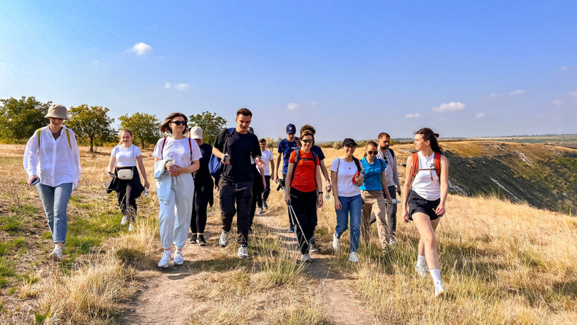 Maia Sandu a mers la Orheiul Vechi: Am fost cu stagiarii în drumeție