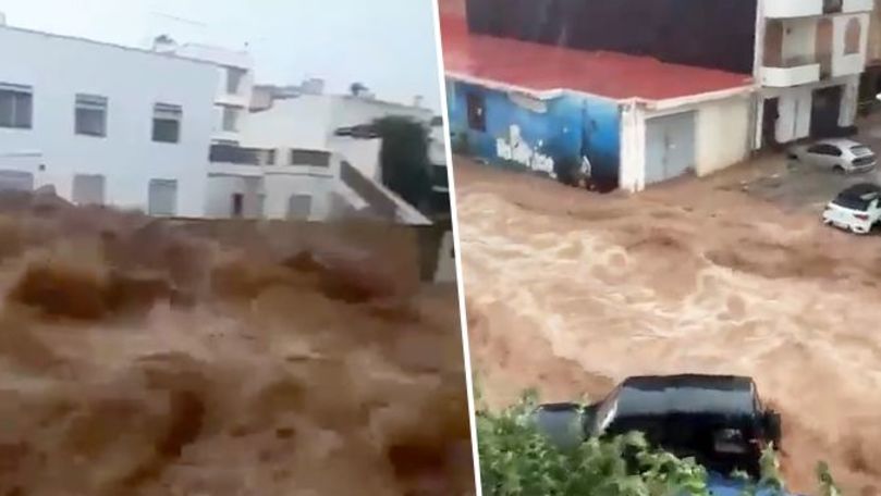 Furtuni și inundații de proporții în Spania: Cea mai afectată regiune