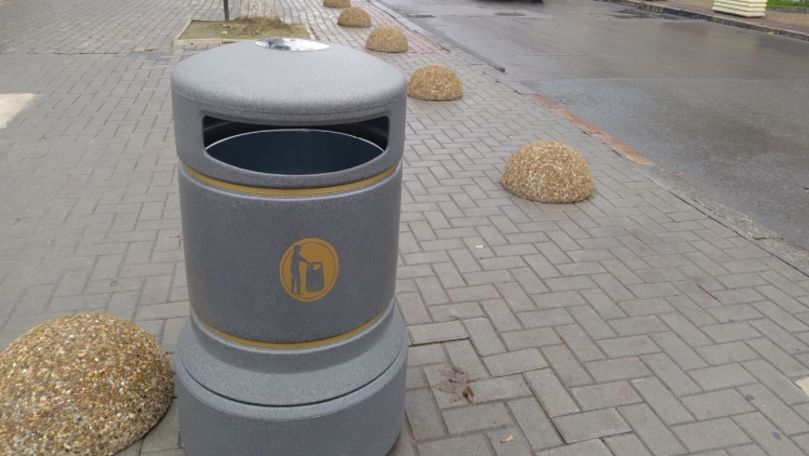 Noi coșuri de gunoi voi fi instalate în centrul Capitalei: Cum arată