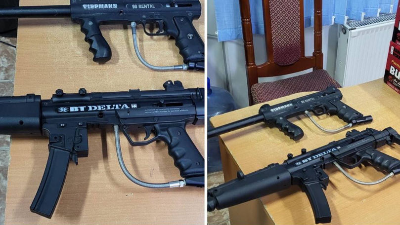 Arme de paintball, depistate într-un microbuz ce venea din Rusia