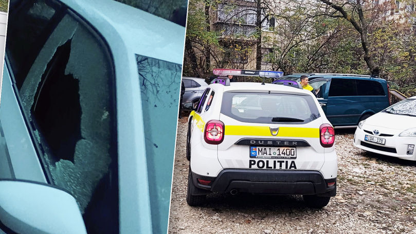 В Кишиневе неизвестные за одну ночь разбили стекла 9 автомобилей.