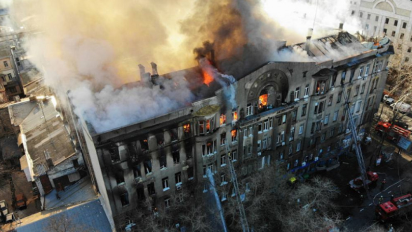 Incendiu catastrofal în Odesa: 27 de răniți și 14 persoane dispărute